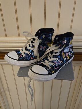 Butterfly Print High-Top Converse